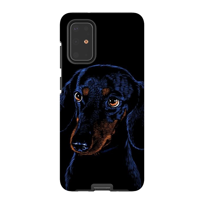 Galaxy S20 Plus StrongFit Dachshund puppies dog by Alberto