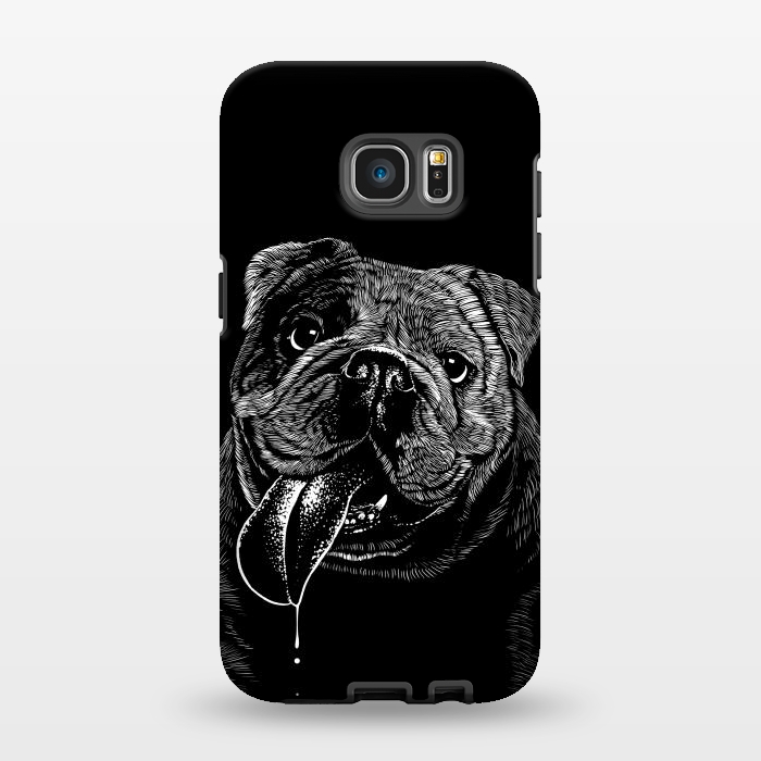 Galaxy S7 EDGE StrongFit Bulldog dog by Alberto