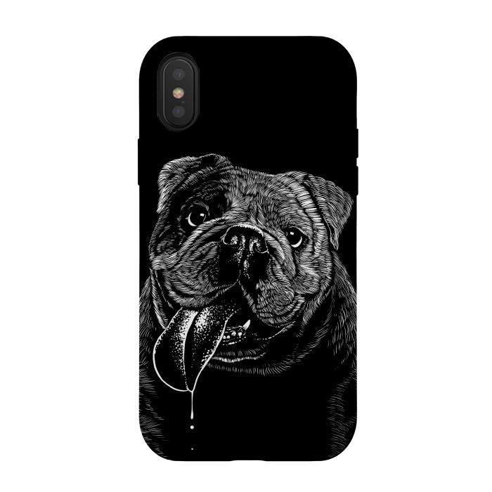 iPhone Xs / X StrongFit Bulldog dog by Alberto