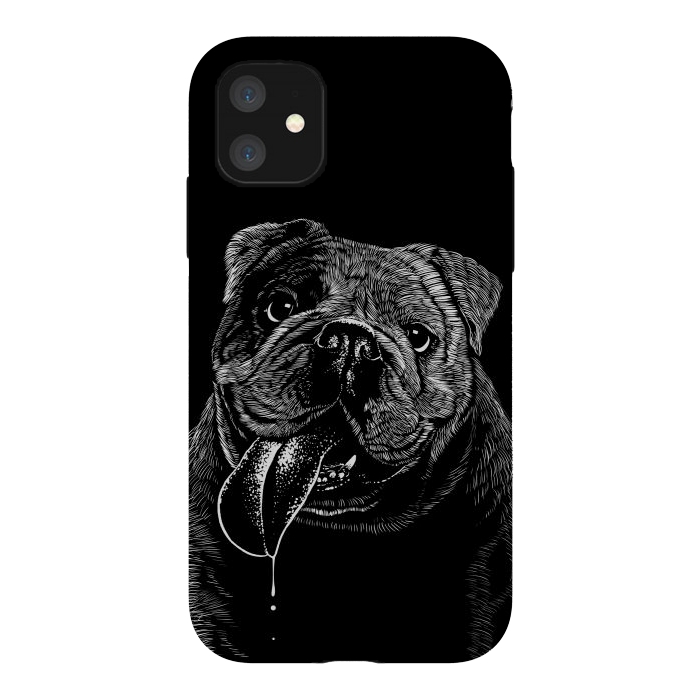iPhone 11 StrongFit Bulldog dog by Alberto