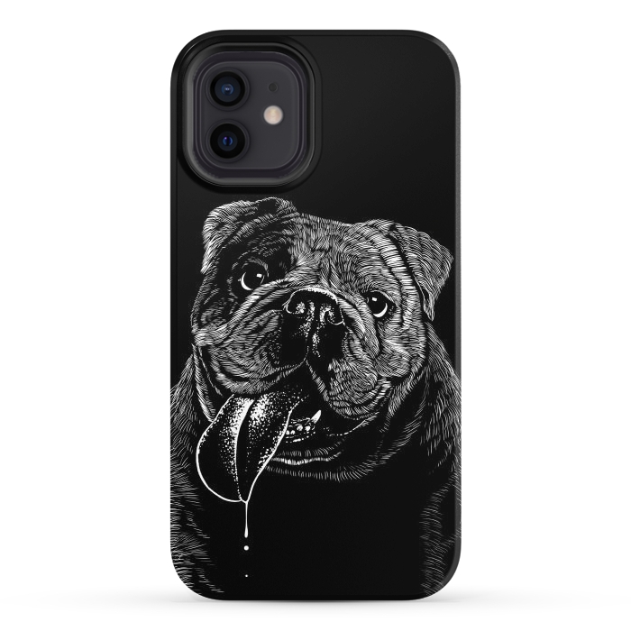 iPhone 12 StrongFit Bulldog dog by Alberto