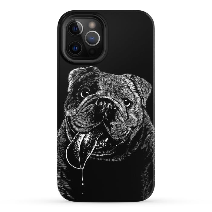 iPhone 12 Pro StrongFit Bulldog dog by Alberto