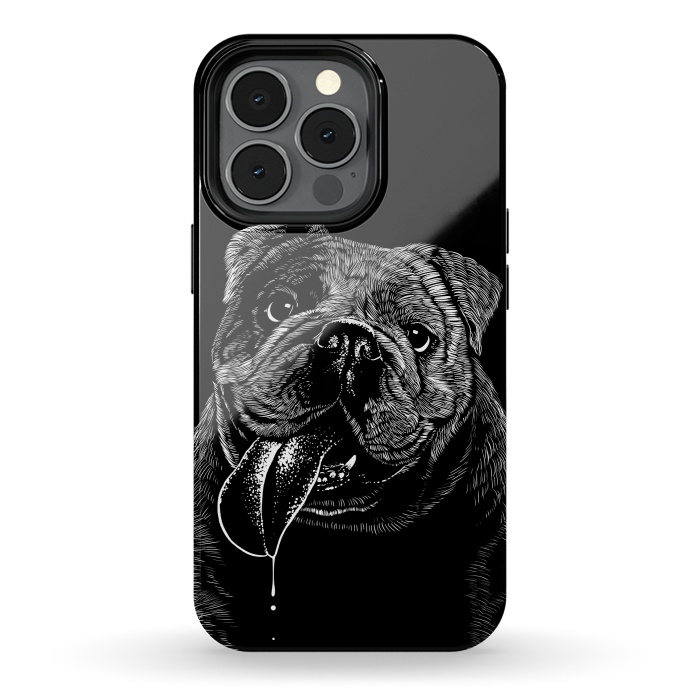 iPhone 13 pro StrongFit Bulldog dog by Alberto