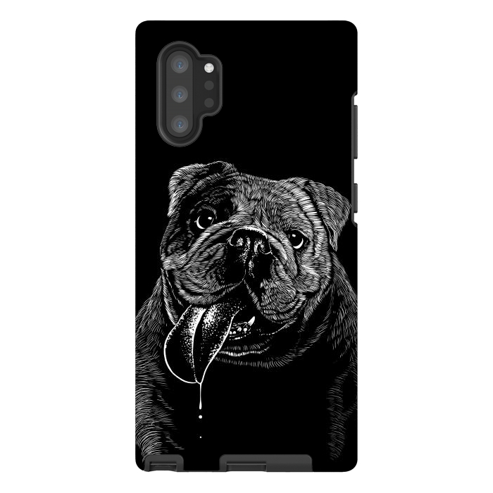 Galaxy Note 10 plus StrongFit Bulldog dog by Alberto