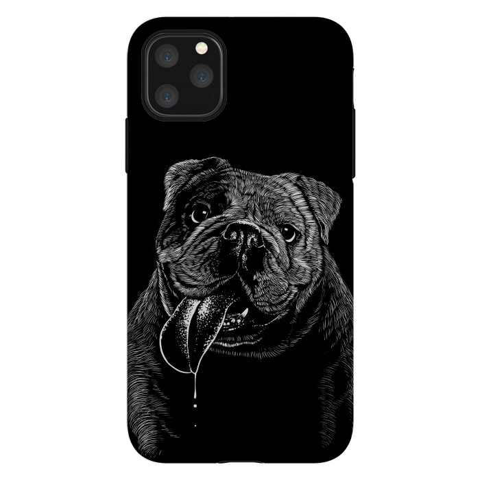 iPhone 11 Pro Max StrongFit Bulldog dog by Alberto