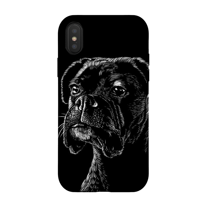 iPhone Xs / X StrongFit Boxer dog by Alberto