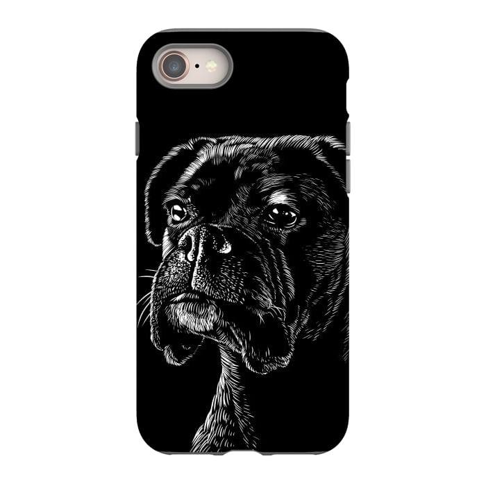 iPhone 8 StrongFit Boxer dog by Alberto
