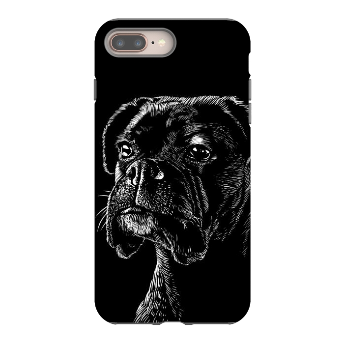 iPhone 8 plus StrongFit Boxer dog by Alberto