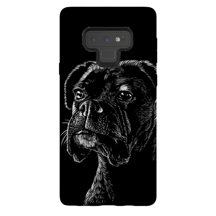 Galaxy Note 9 StrongFit Boxer dog by Alberto