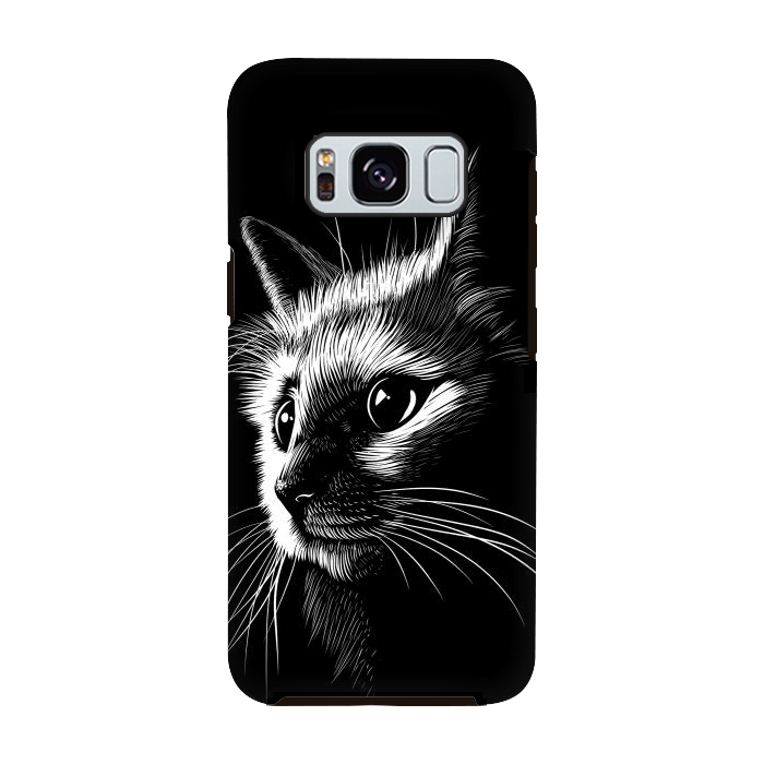 Galaxy S8 StrongFit Cat in the shadows by Alberto