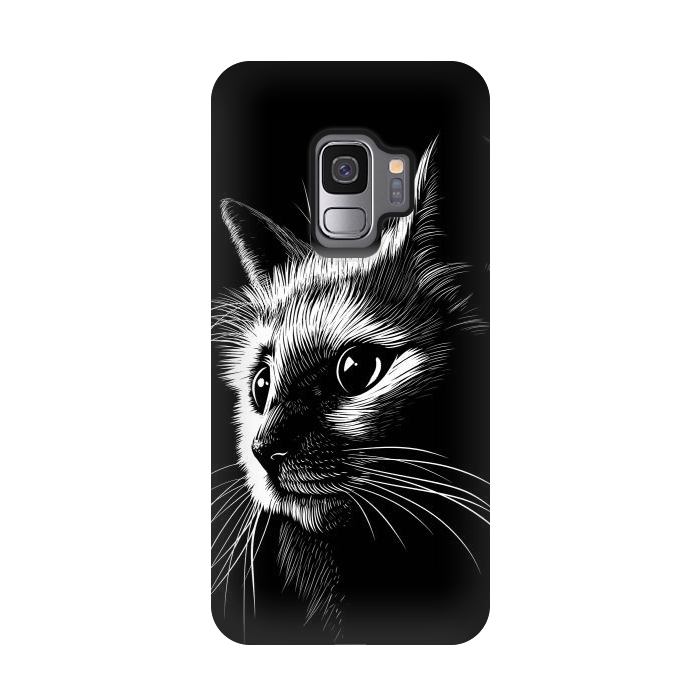 Galaxy S9 StrongFit Cat in the shadows by Alberto