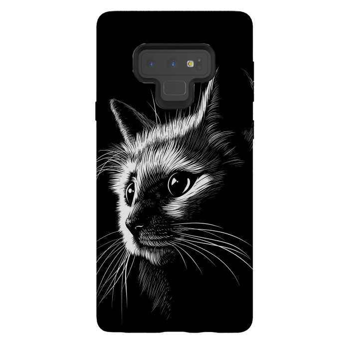 Galaxy Note 9 StrongFit Cat in the shadows by Alberto