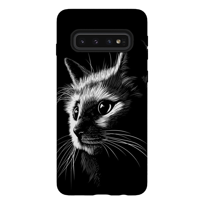 Galaxy S10 StrongFit Cat in the shadows by Alberto