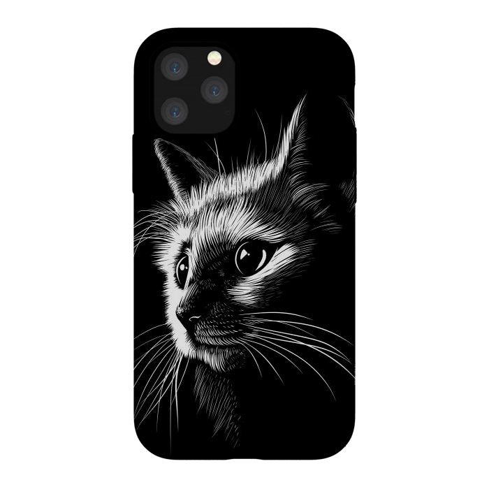 iPhone 11 Pro StrongFit Cat in the shadows by Alberto