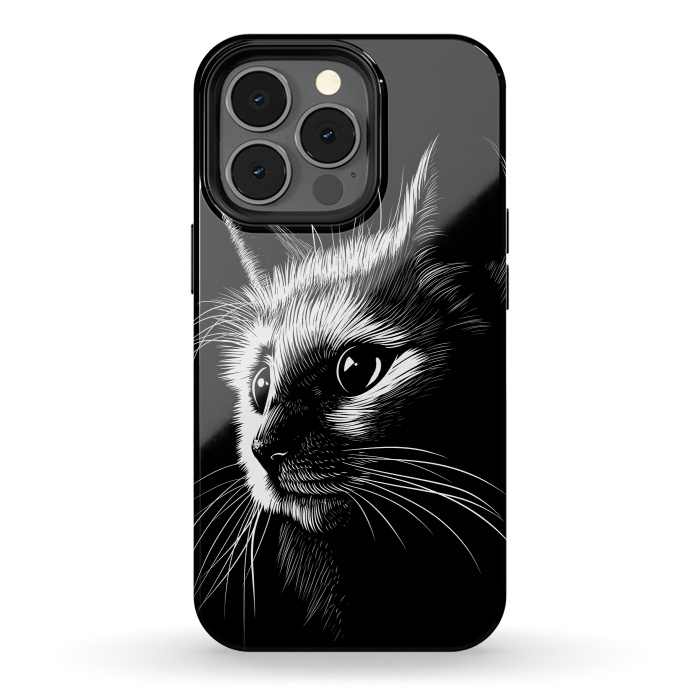 iPhone 13 pro StrongFit Cat in the shadows by Alberto