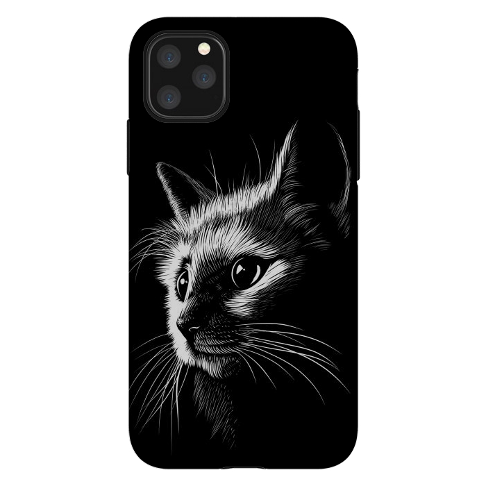iPhone 11 Pro Max StrongFit Cat in the shadows by Alberto