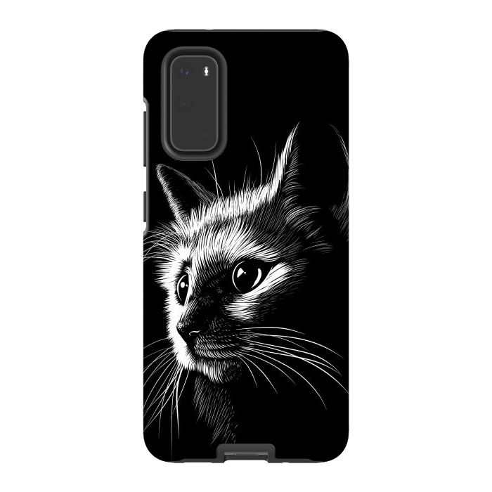 Galaxy S20 StrongFit Cat in the shadows by Alberto
