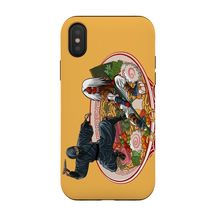 iPhone Xs / X StrongFit Ninja and demon ramen by Alberto