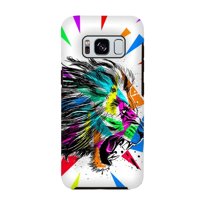 Galaxy S8 StrongFit Sketch lion triangle by Alberto