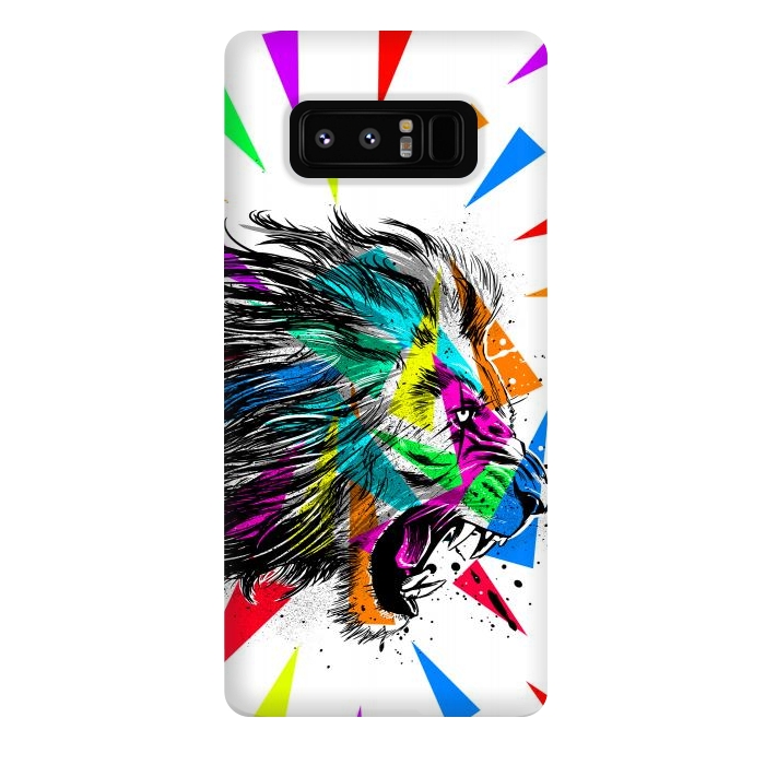 Galaxy Note 8 StrongFit Sketch lion triangle by Alberto