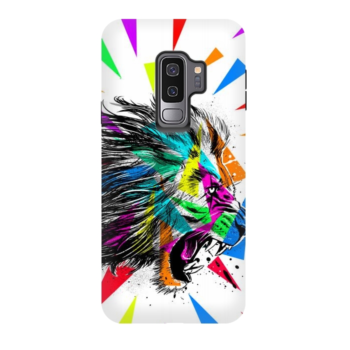 Galaxy S9 plus StrongFit Sketch lion triangle by Alberto