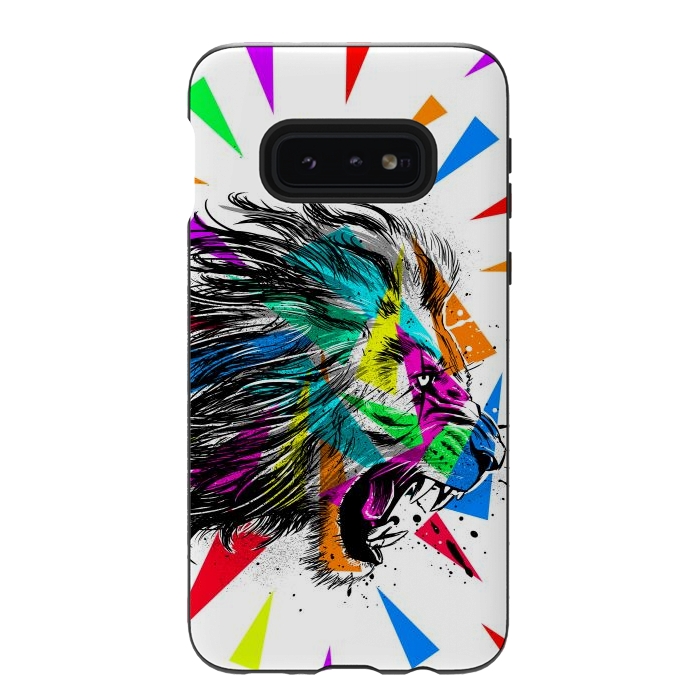 Galaxy S10e StrongFit Sketch lion triangle by Alberto