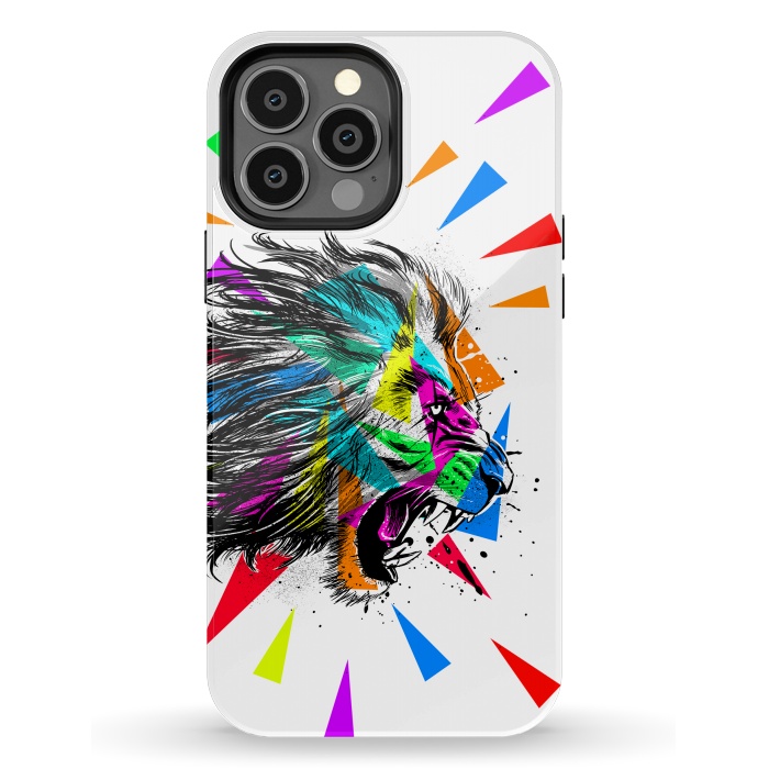 iPhone 13 Pro Max StrongFit Sketch lion triangle by Alberto