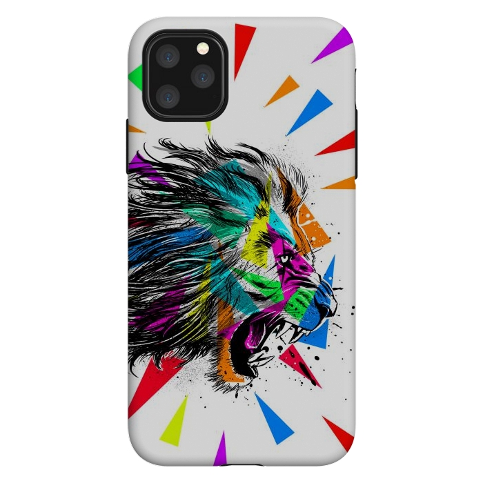 iPhone 11 Pro Max StrongFit Sketch lion triangle by Alberto