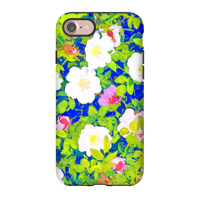 iPhone 7 StrongFit Pop Flowers by Uma Prabhakar Gokhale