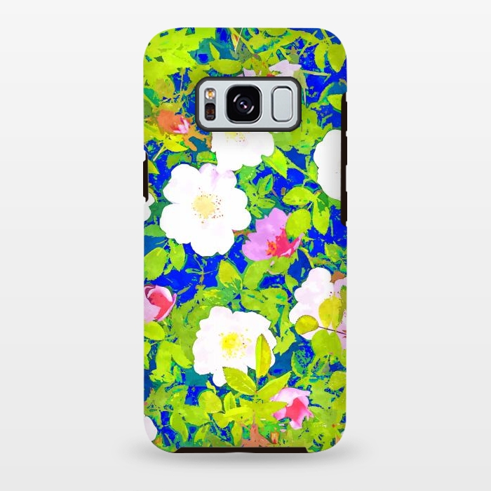 Galaxy S8 plus StrongFit Pop Flowers by Uma Prabhakar Gokhale
