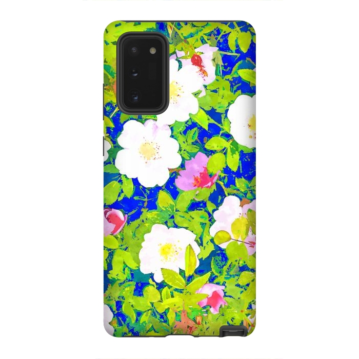 Galaxy Note 20 StrongFit Pop Flowers by Uma Prabhakar Gokhale