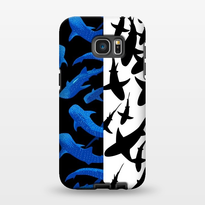 Galaxy S7 EDGE StrongFit Shark whale pattern by Alberto