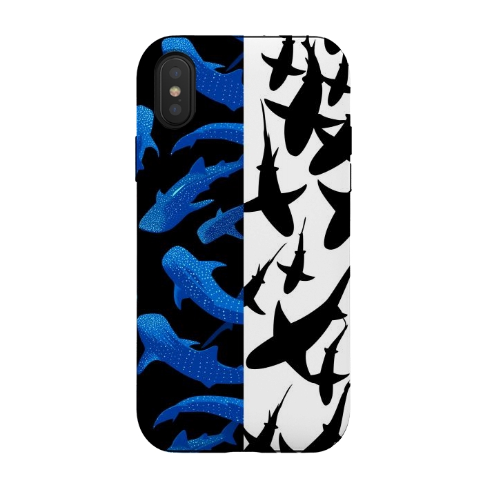 iPhone Xs / X StrongFit Shark whale pattern by Alberto