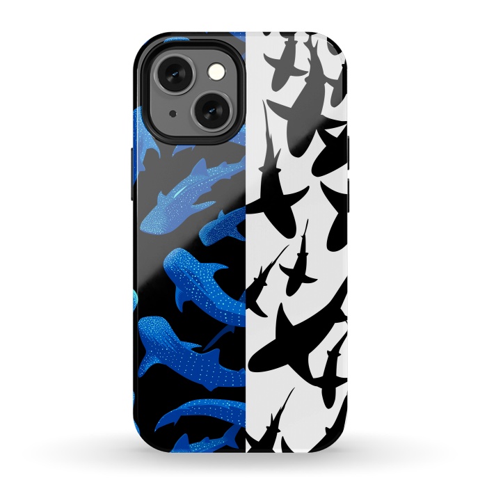 iPhone 13 mini StrongFit Shark whale pattern by Alberto