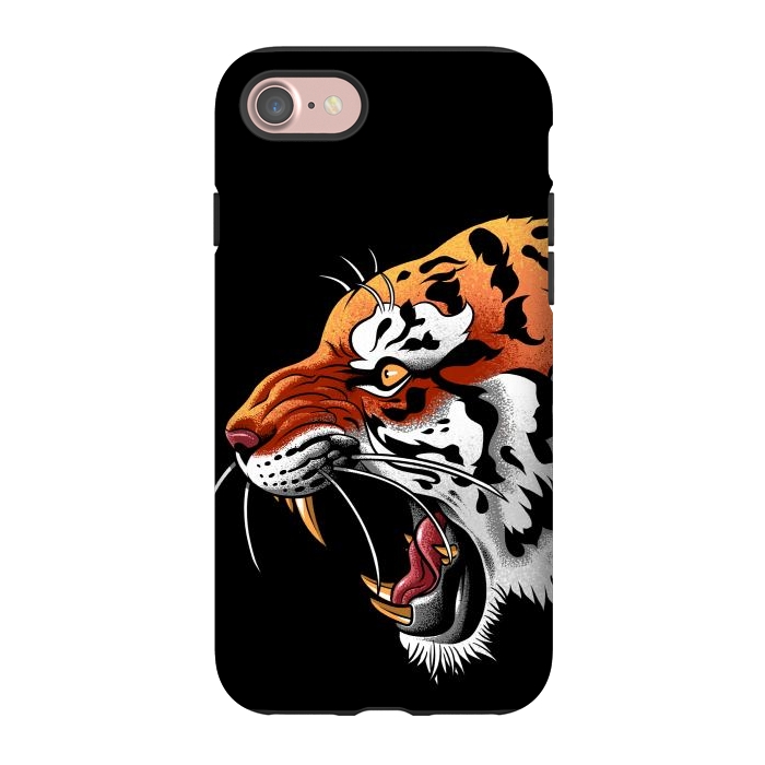 iPhone 7 StrongFit Tiger tattoo attack by Alberto