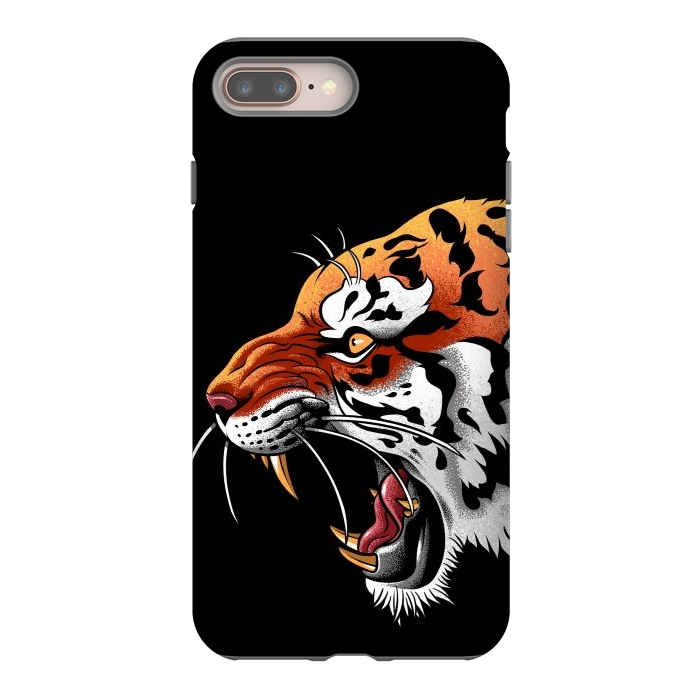 iPhone 8 plus StrongFit Tiger tattoo attack by Alberto