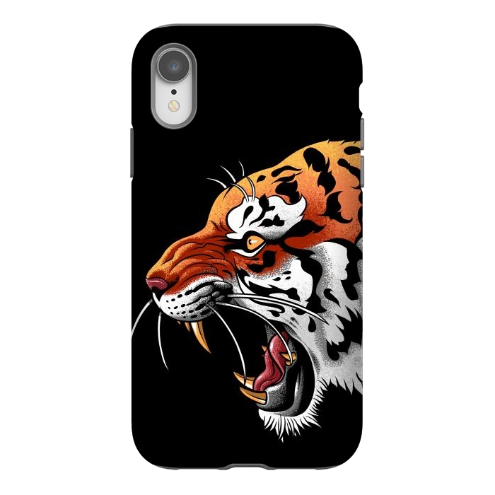 iPhone Xr StrongFit Tiger tattoo attack by Alberto