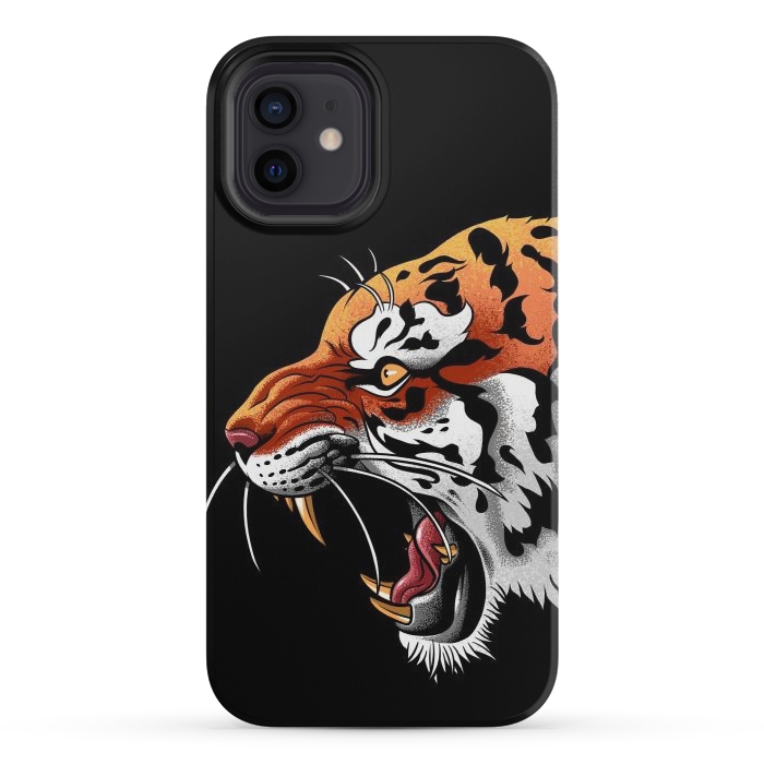 iPhone 12 mini StrongFit Tiger tattoo attack by Alberto