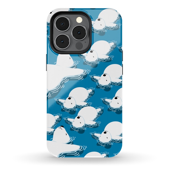 iPhone 13 pro StrongFit Climate change Polar bear by Alberto