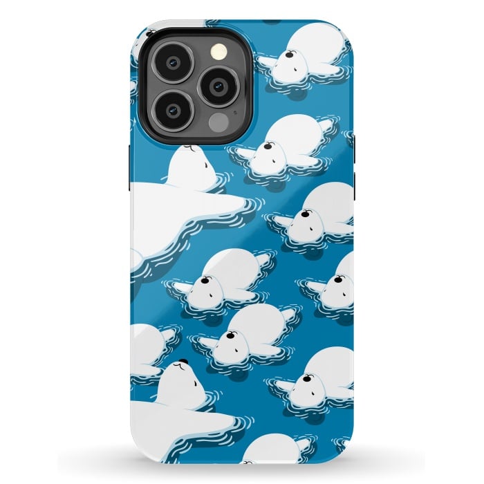iPhone 13 Pro Max StrongFit Climate change Polar bear by Alberto