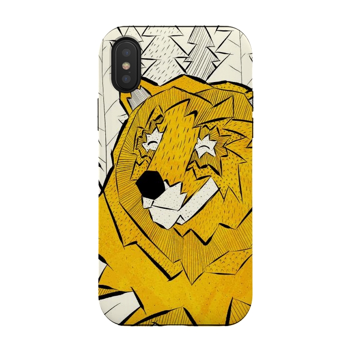 iPhone Xs / X StrongFit Golden bear by Steve Wade (Swade)