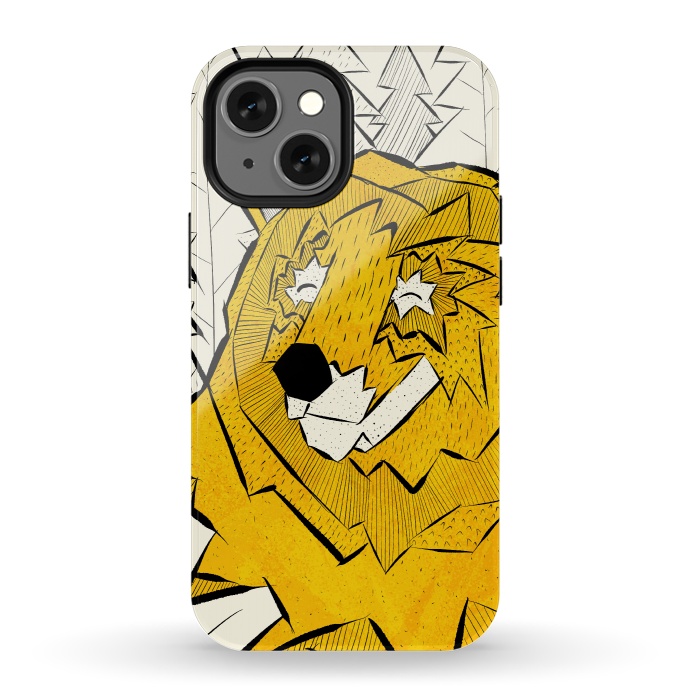 iPhone 13 mini StrongFit Golden bear by Steve Wade (Swade)