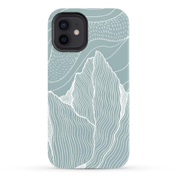 iPhone 12 StrongFit White wind lines por Steve Wade (Swade)