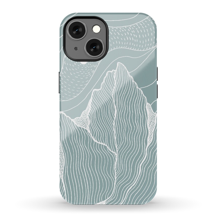 iPhone 13 StrongFit White wind lines por Steve Wade (Swade)