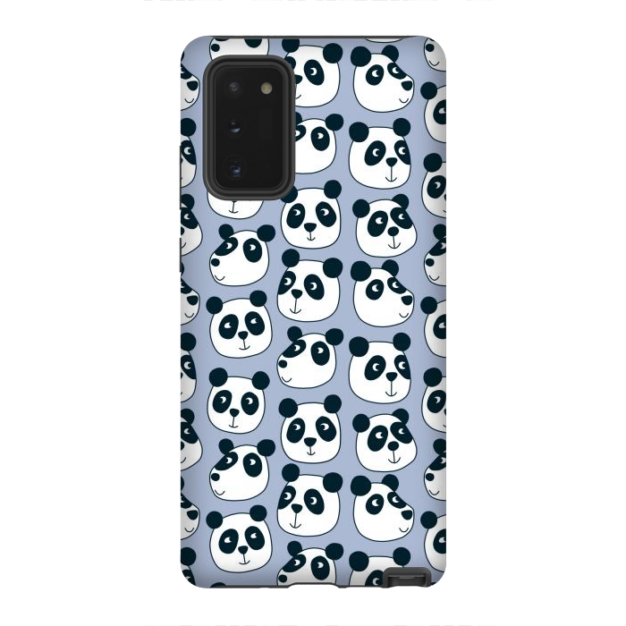 Galaxy Note 20 StrongFit Particularly Pleasant Panda Bears on Blue by Nic Squirrell