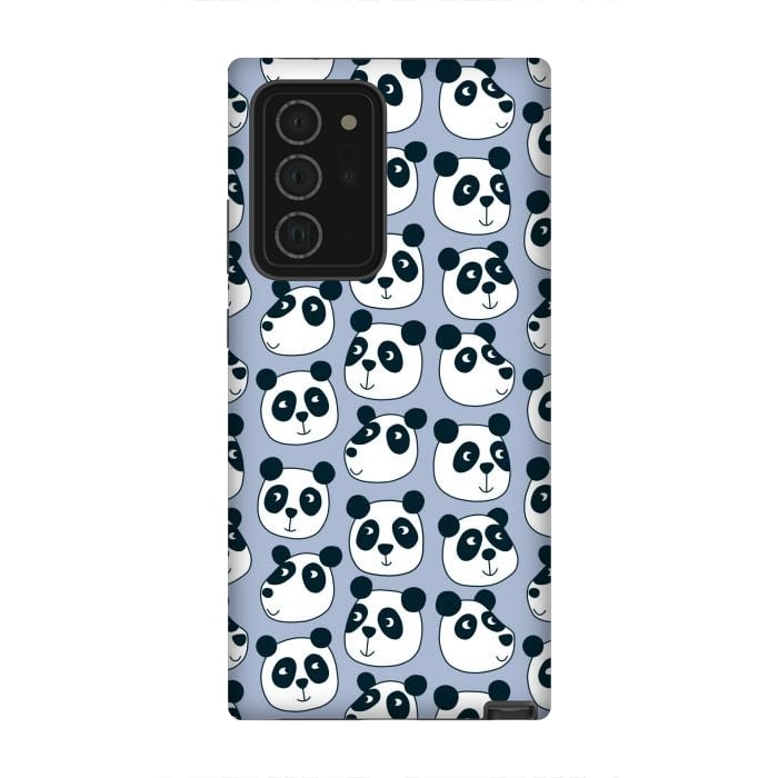 Galaxy Note 20 Ultra StrongFit Particularly Pleasant Panda Bears on Blue by Nic Squirrell