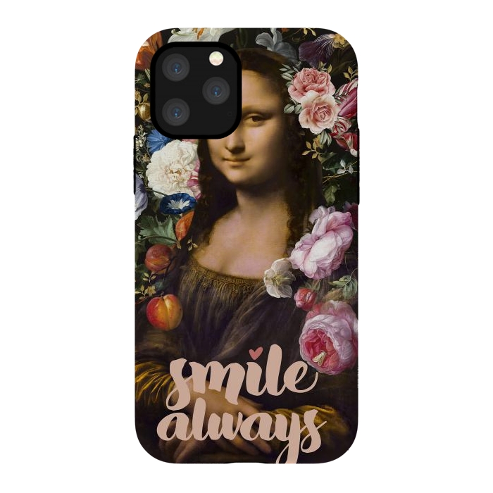 iPhone 11 Pro StrongFit Smile Always, Mona Lisa by amini54