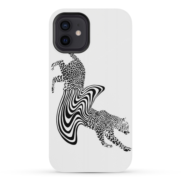 iPhone 12 mini StrongFit Cheetah Melt  by ECMazur 