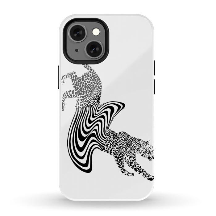iPhone 13 mini StrongFit Cheetah Melt  by ECMazur 