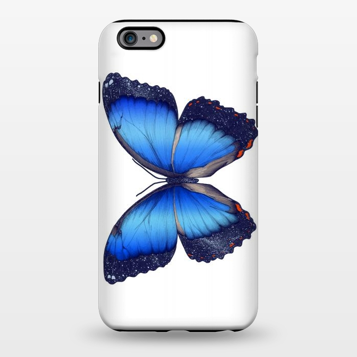 iPhone 6/6s plus StrongFit Cosmic Blue Butterfly by ECMazur 